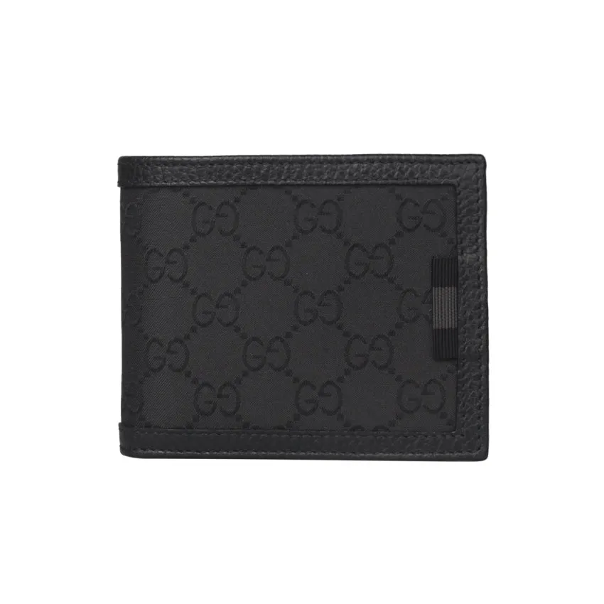 Gucci GG Nylon Black Wallet Man