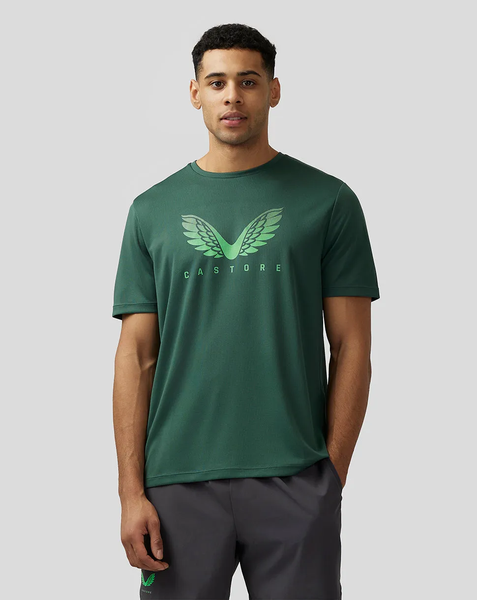 Heren Adapt Grafisch T-shirt met korte mouwen - Groen