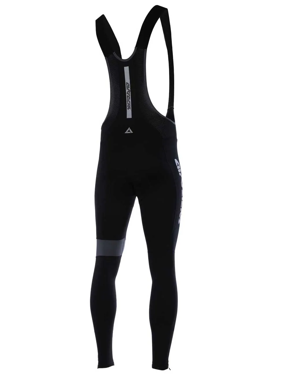 Herren Thermo Fahrradhose Lang Trägerhose Pro Team II Schwarz-Grau Setprodukt