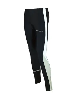 Herren Thermo Laufhose Tight Lang Schwarz