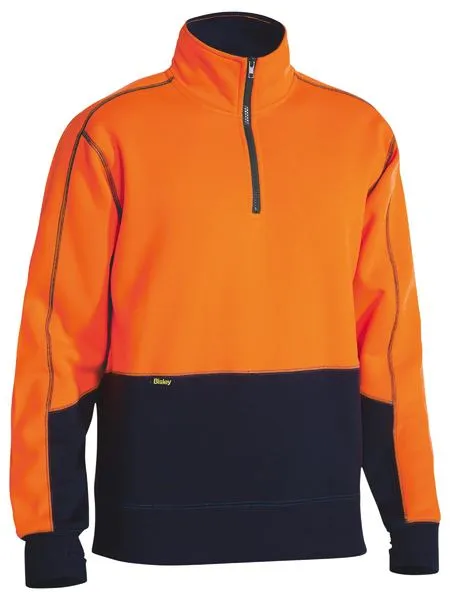 HI VIS FLEECE TWO TONE PULLOVER BK6989