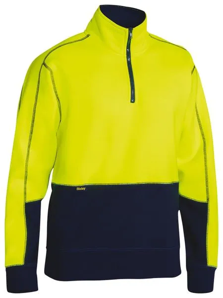 HI VIS FLEECE TWO TONE PULLOVER BK6989