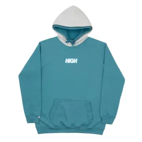 HIGH - Double Hooded Pullover "Oil Blue"