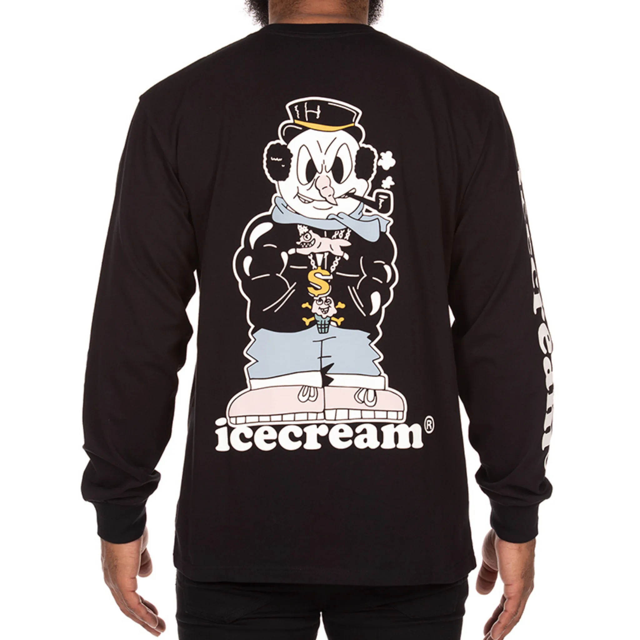 Icecream No Flakes Longsleeve Knit (Black)