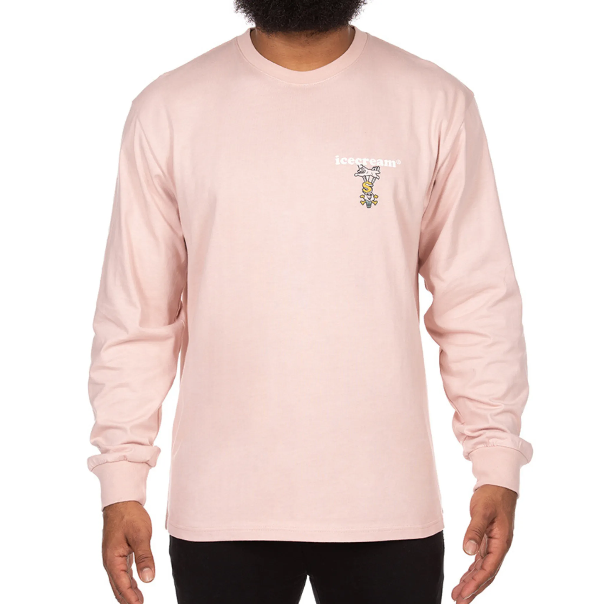 Icecream No Flakes Longsleeve Knit (Rose Smoke)