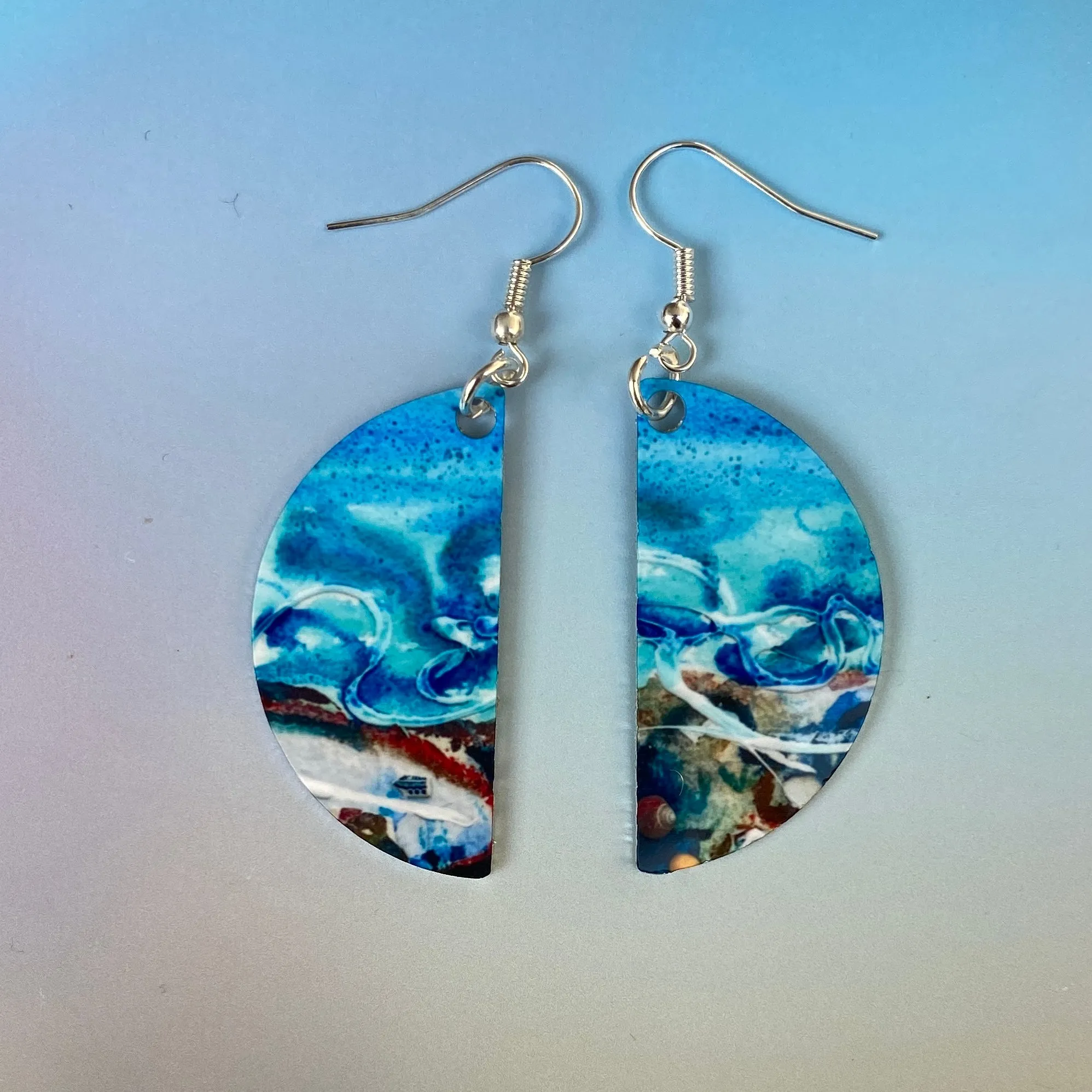 Jane Glue "Shorelines" Large Earrings