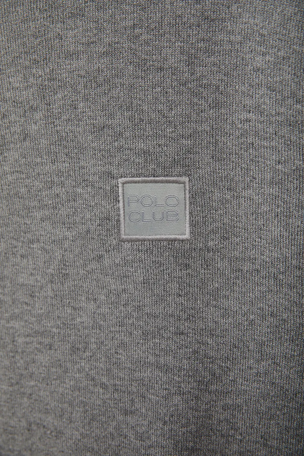 Jersey básico de cuello vuelto gris claro vigoré con logotipo Polo Club