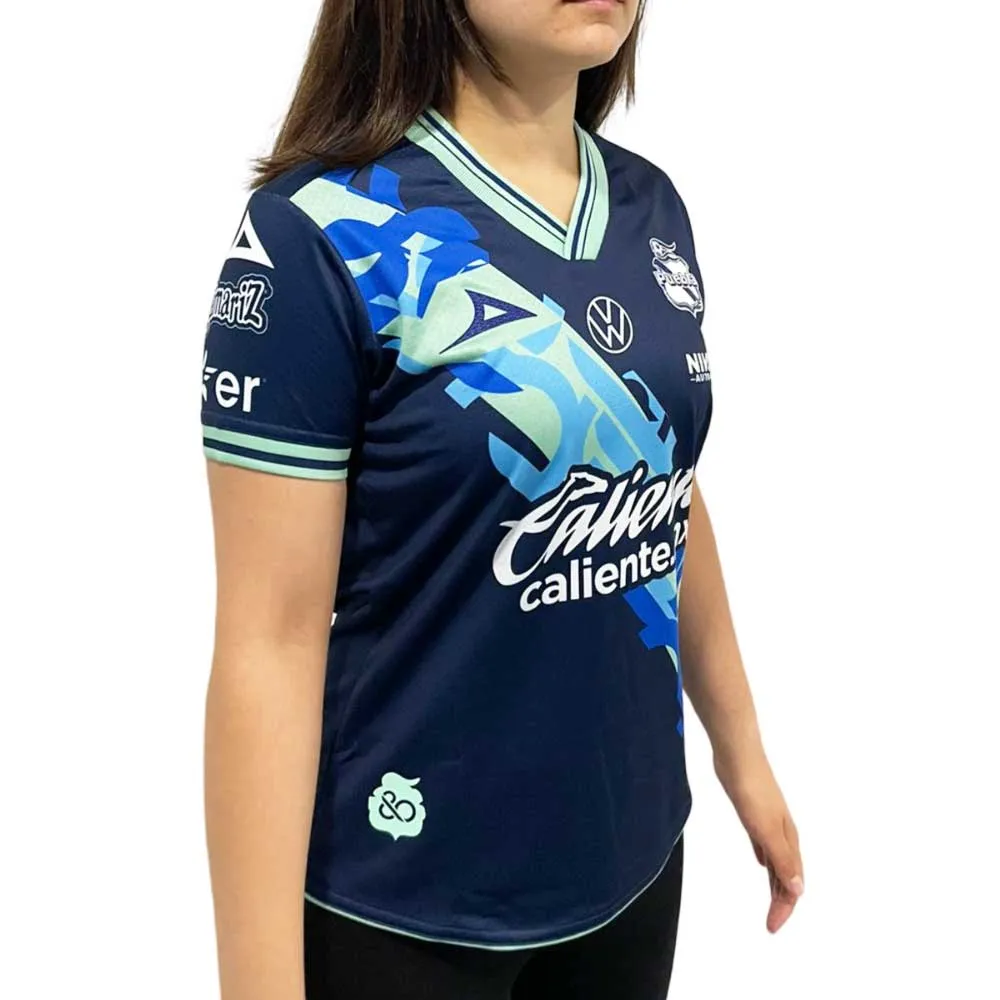 Jersey Pirma Mujer Visita Club Puebla 24-25 Azul