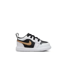 Jordan - Boy - TD Jordan 1 Low Alt - White/Metallic Gold/Black