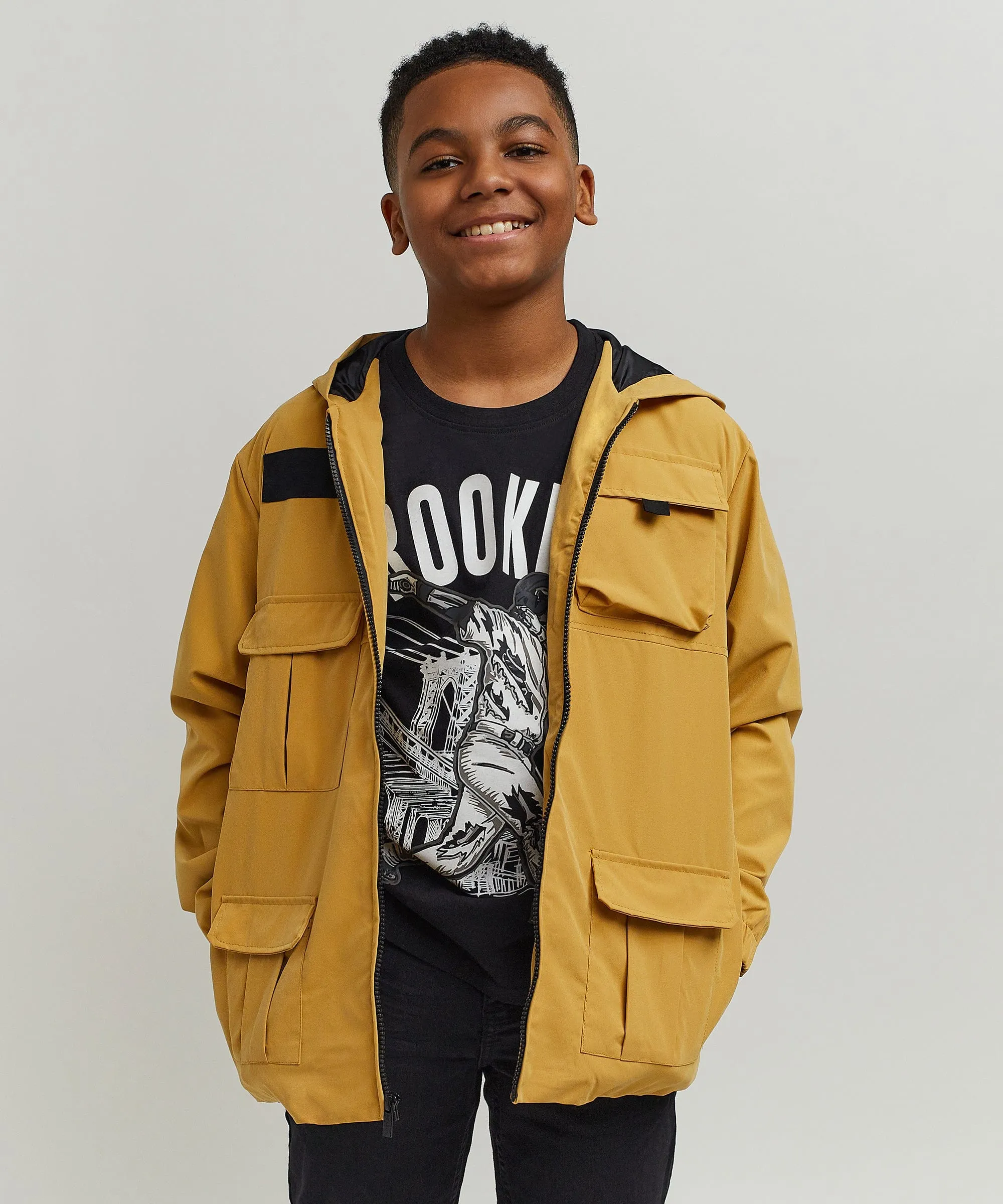 Kids Nylon Cargo Jacket