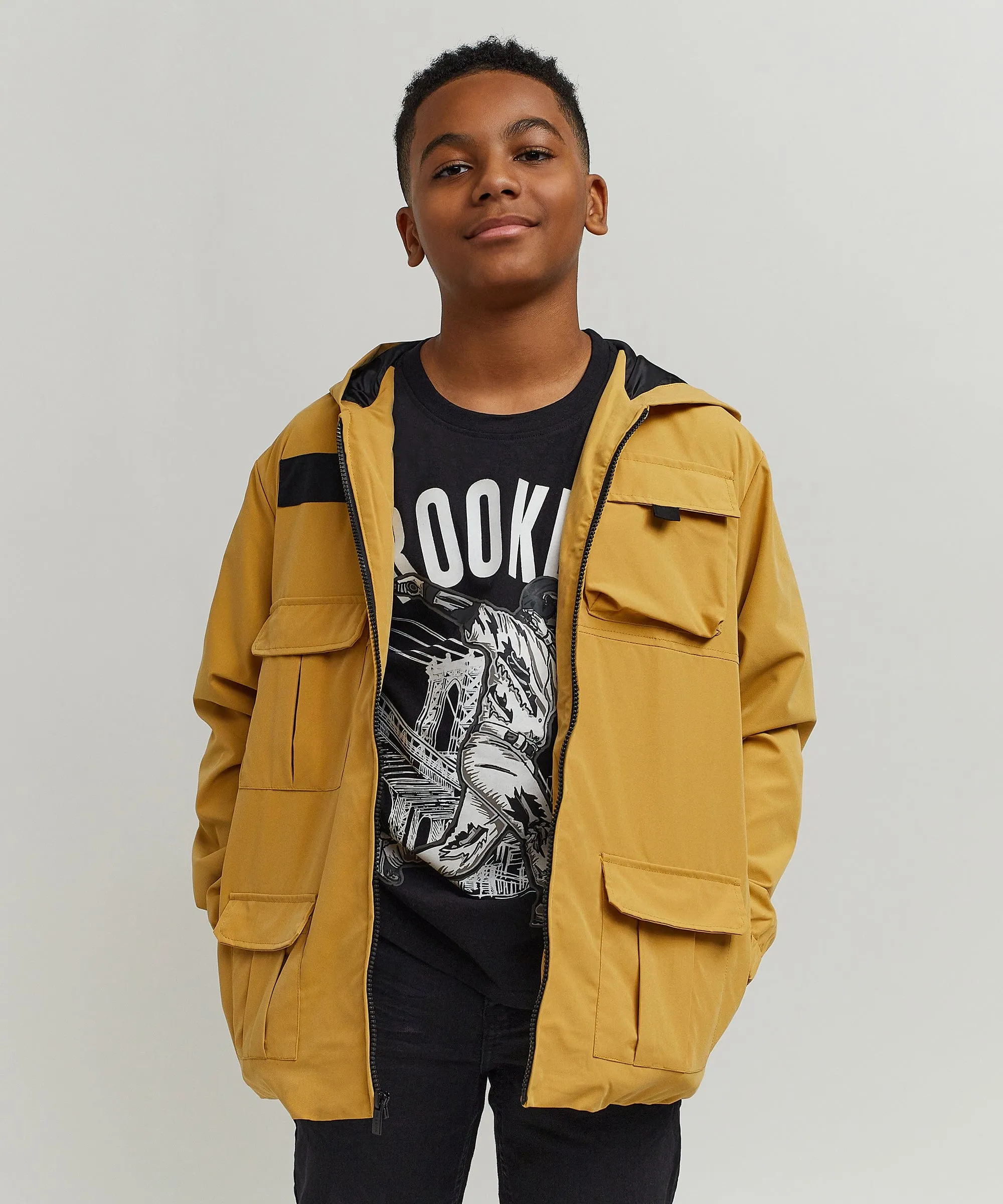 Kids Nylon Cargo Jacket