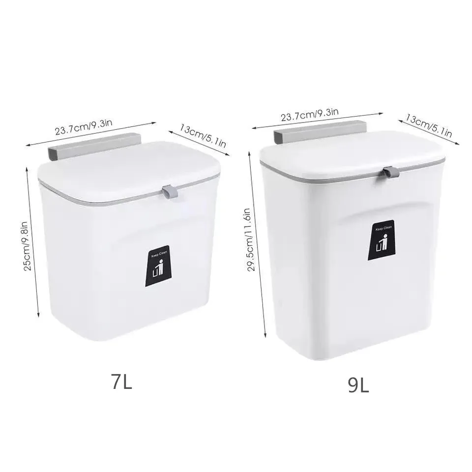 Kitchen Hanging Trash Bin 7L/9L