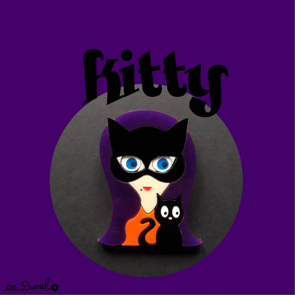 KITTY Acrylic Brooch, Halloween Limited Numbered Edition