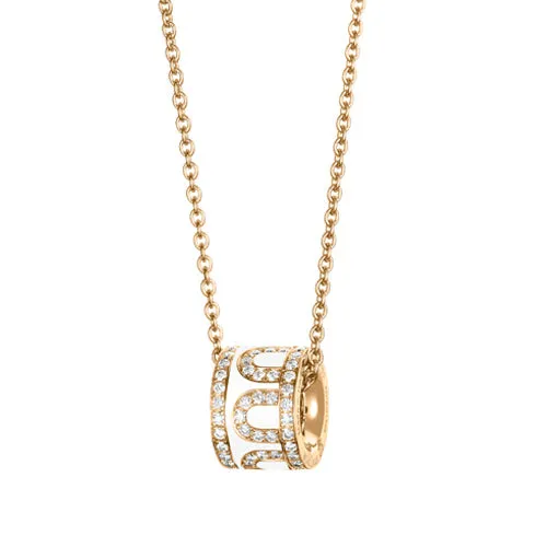 L'Arc de DAVIDOR Bead, 18k Yellow Gold with Lacquered Ceramic and Palais Diamonds