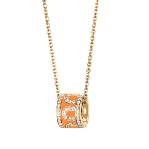 L'Arc de DAVIDOR Bead, 18k Yellow Gold with Lacquered Ceramic and Palais Diamonds