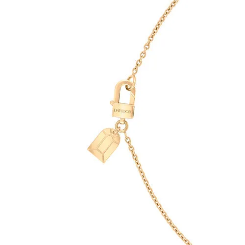 L'Arc de DAVIDOR Bead, 18k Yellow Gold with Lacquered Ceramic and Palais Diamonds