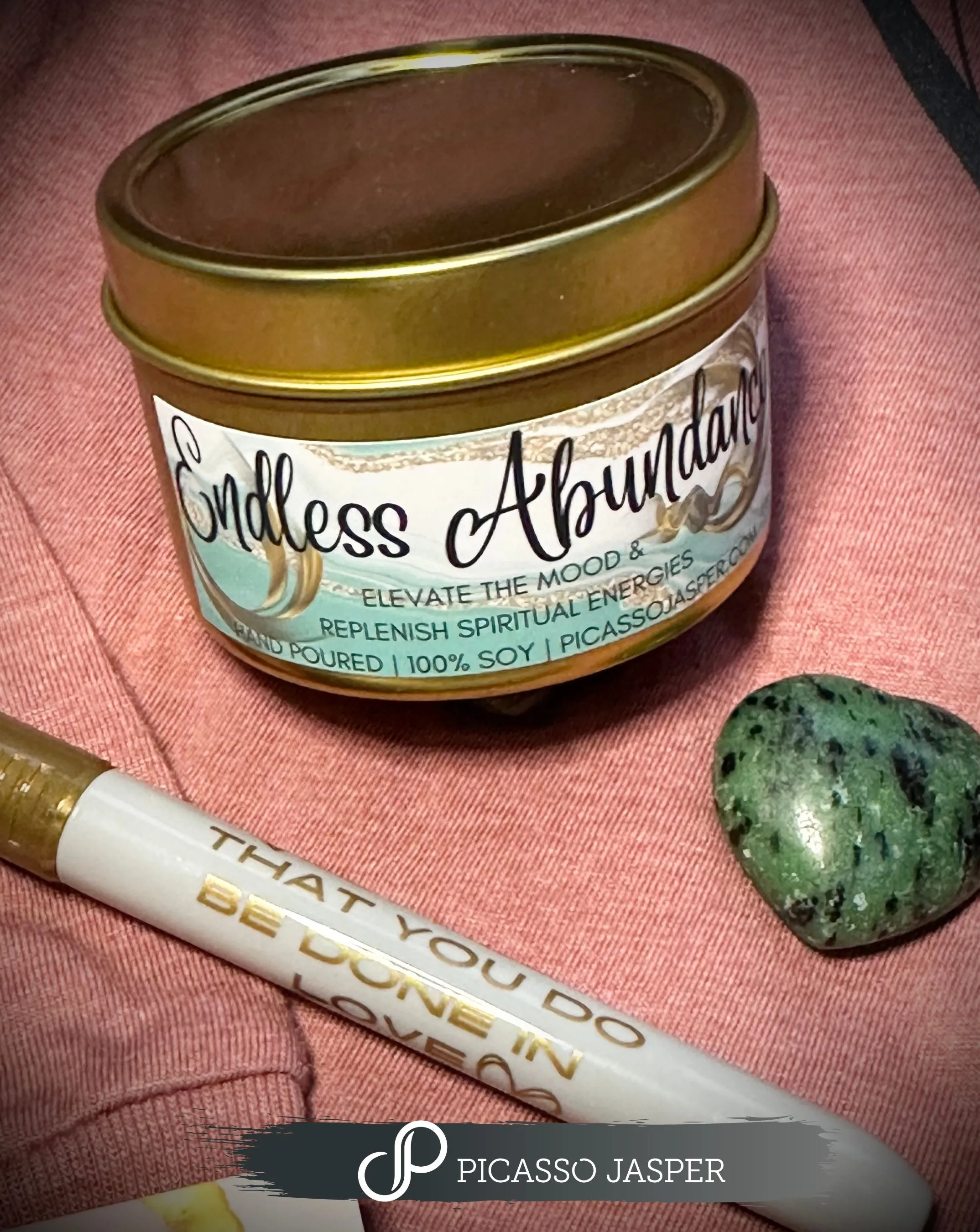 Last ones! Be Love! Tunic   Candle & more - SAGED & STONED Ritual Bundle