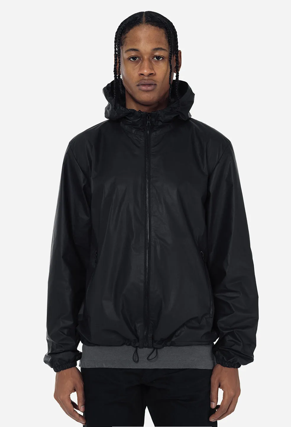 Leather Adapt Anorak / Black