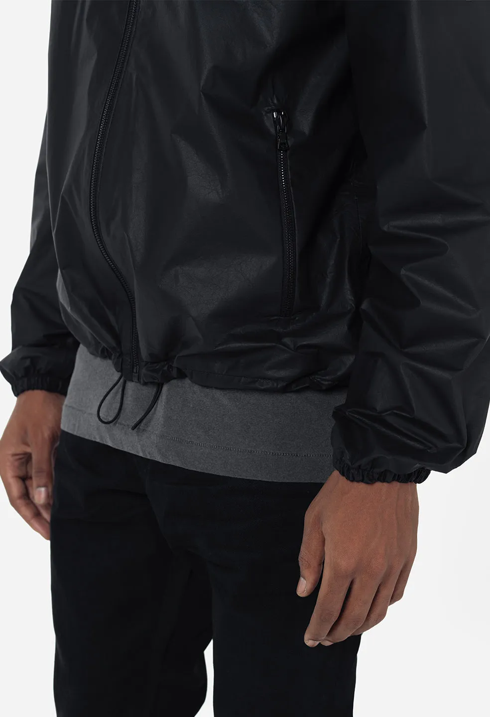 Leather Adapt Anorak / Black