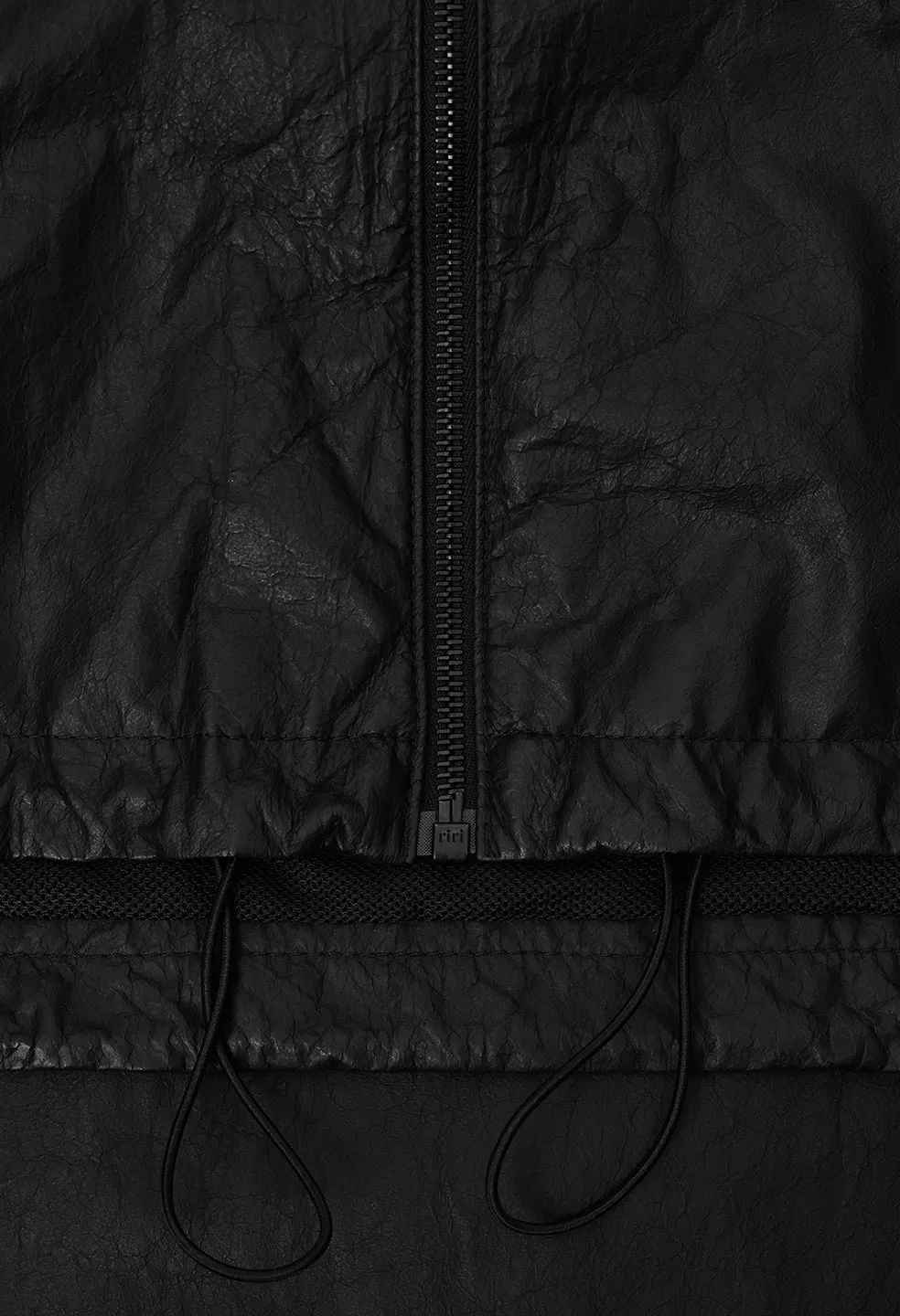 Leather Adapt Anorak / Black