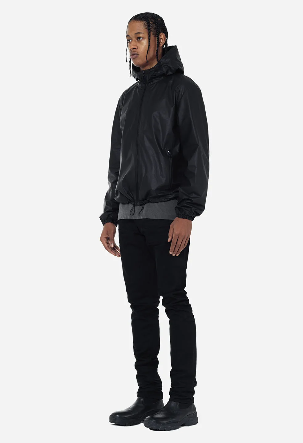 Leather Adapt Anorak / Black