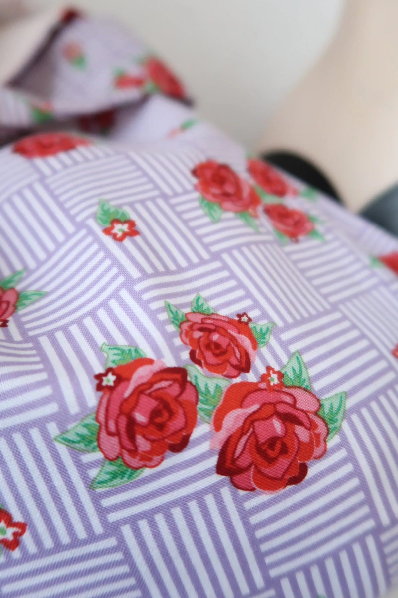 Lilac & Roses Vintage Style Bag Set