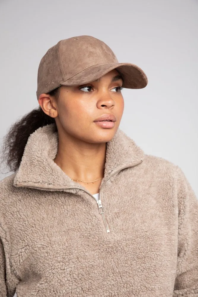 Lily Cap Suede Taupe