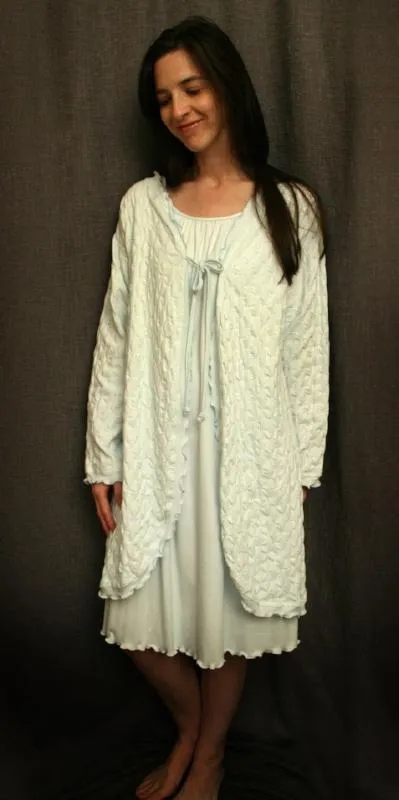 Long Sleeve Short Swing Robe Waffle Collection