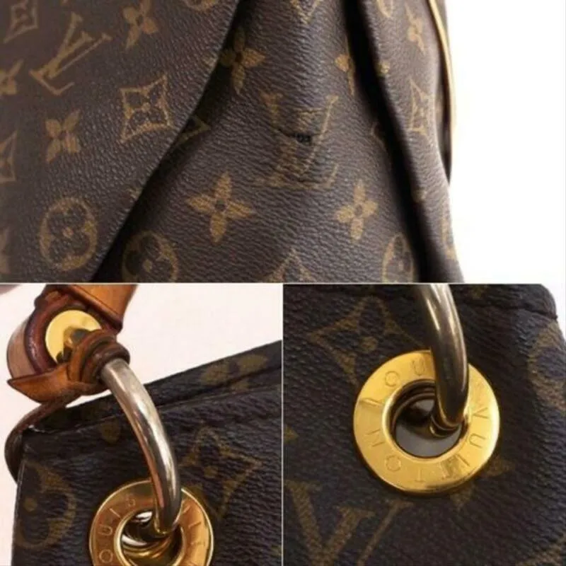 Louis Vuitton Artsy Mm Brown Monogram Canvas Hobo Bag