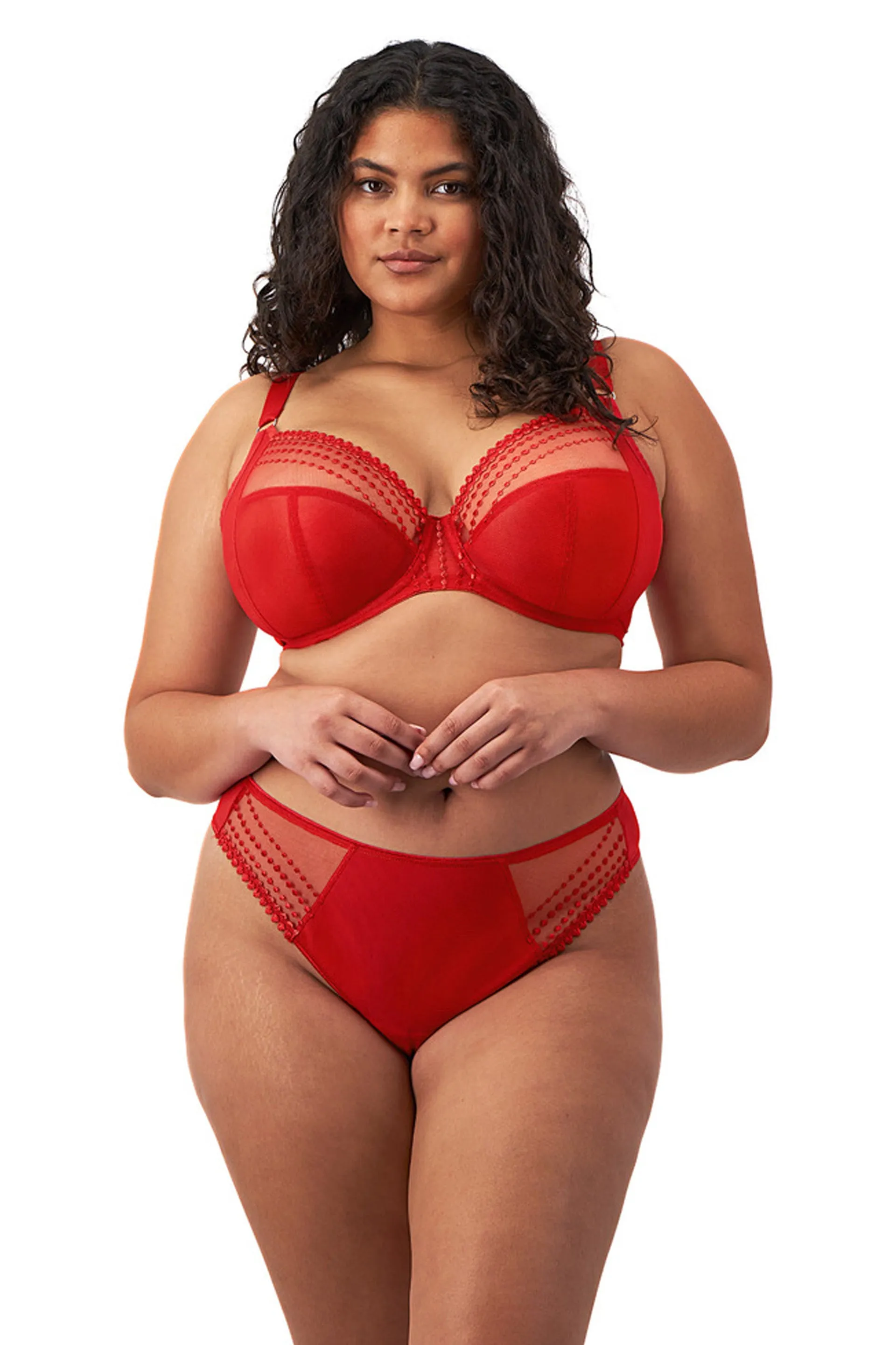 Matilda Plunge Bra Haute Red