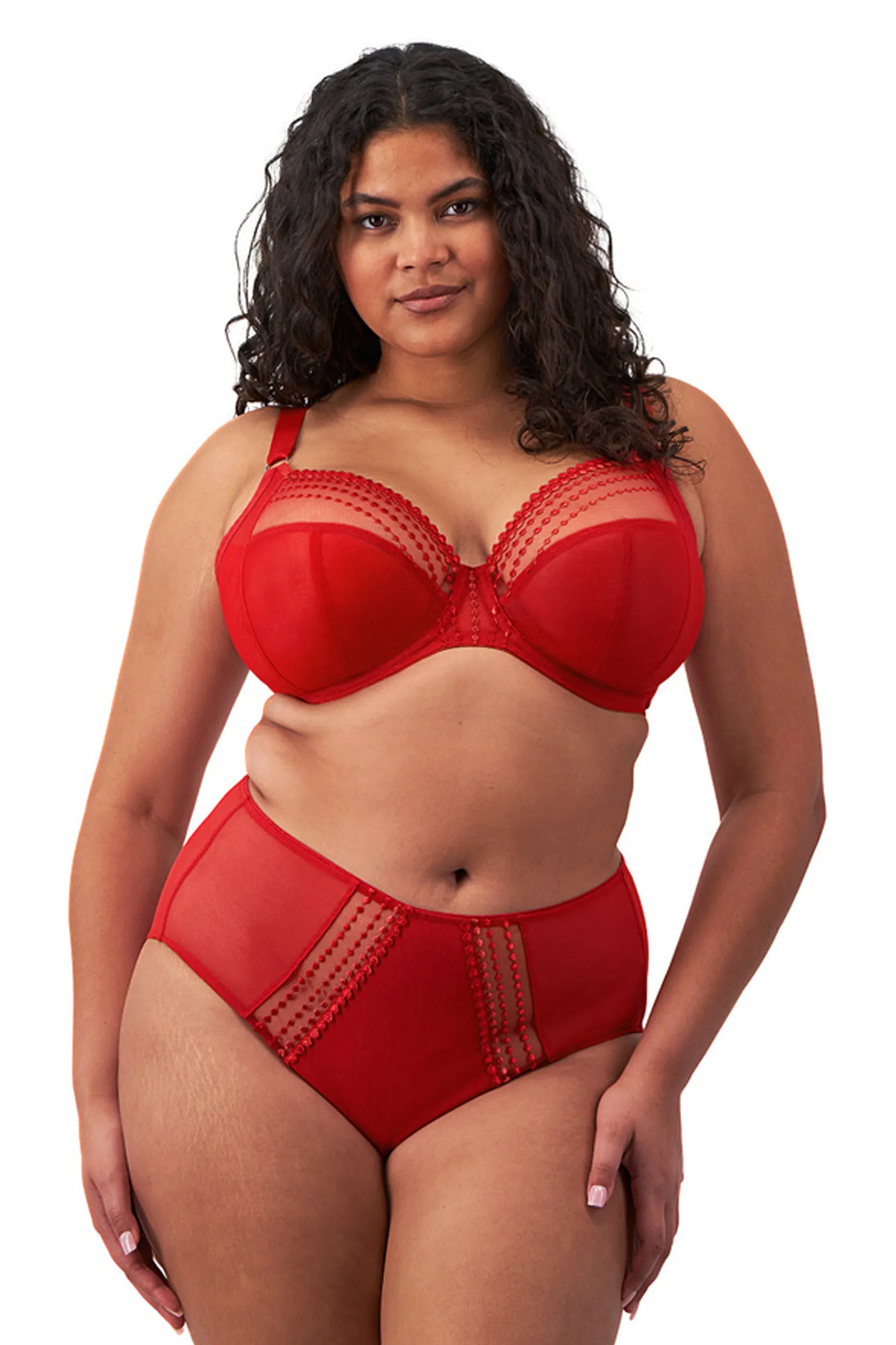 Matilda Plunge Bra Haute Red