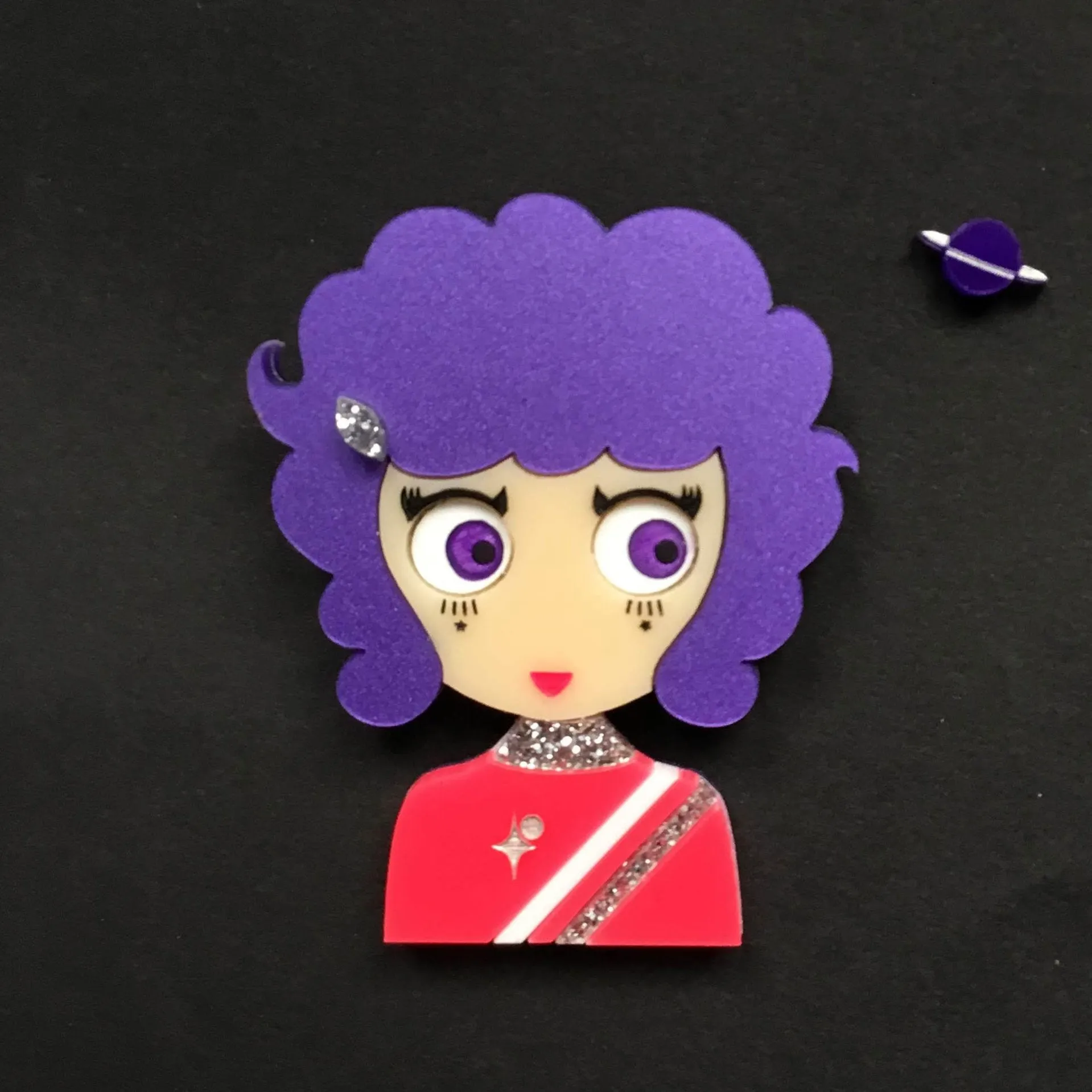 MAYA Acrylic Brooch, Limited & numbered edition from Outer Space