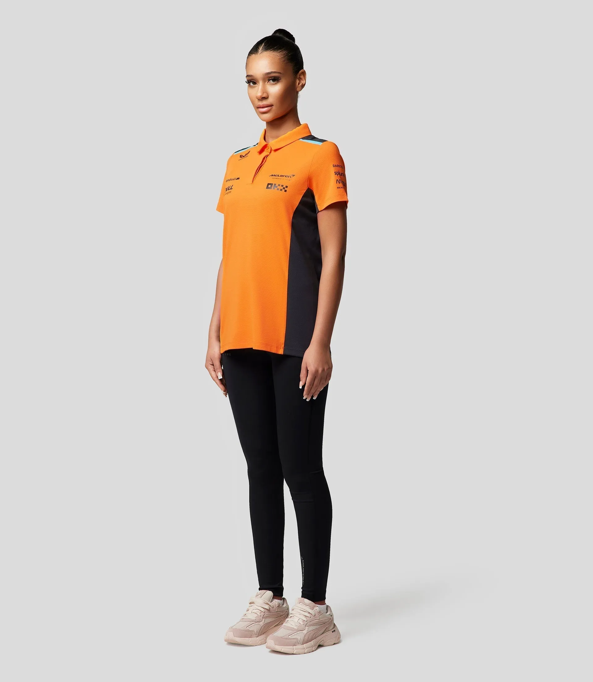 MCLAREN DAMES  POLO SHIRT - PAPAYA ORANJE