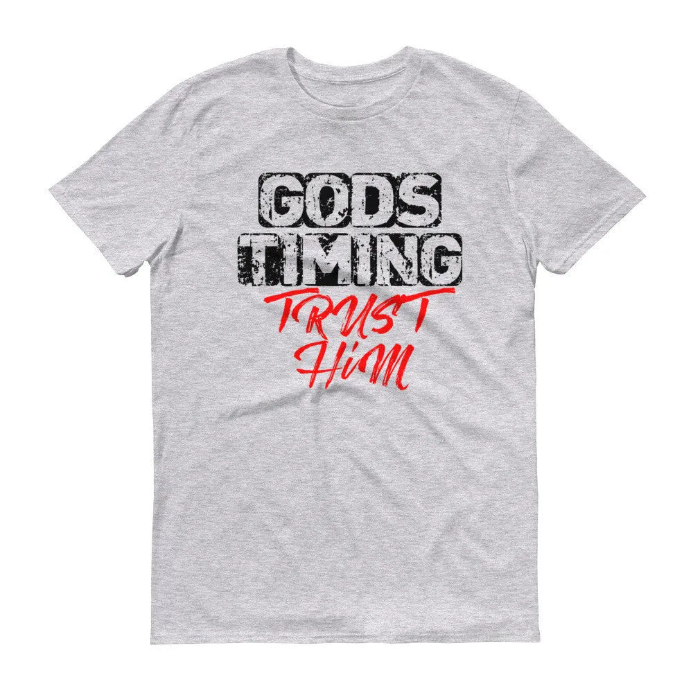 Men's God's Timing: Trust Him short sleeve t-shirt