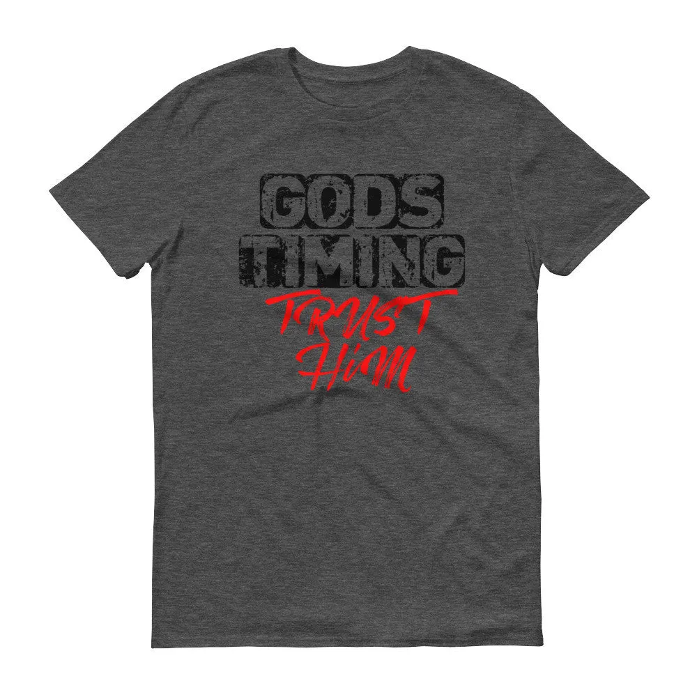 Men's God's Timing: Trust Him short sleeve t-shirt