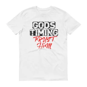 Men's God's Timing: Trust Him short sleeve t-shirt