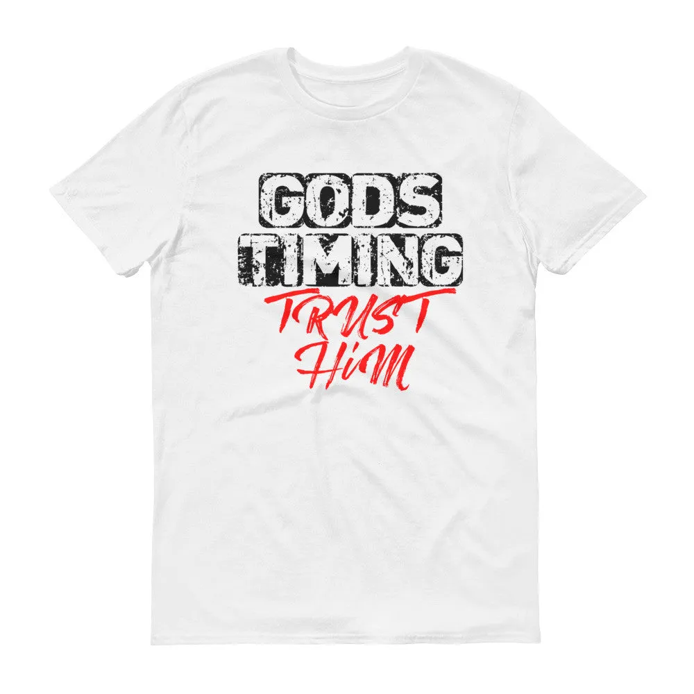 Men's God's Timing: Trust Him short sleeve t-shirt