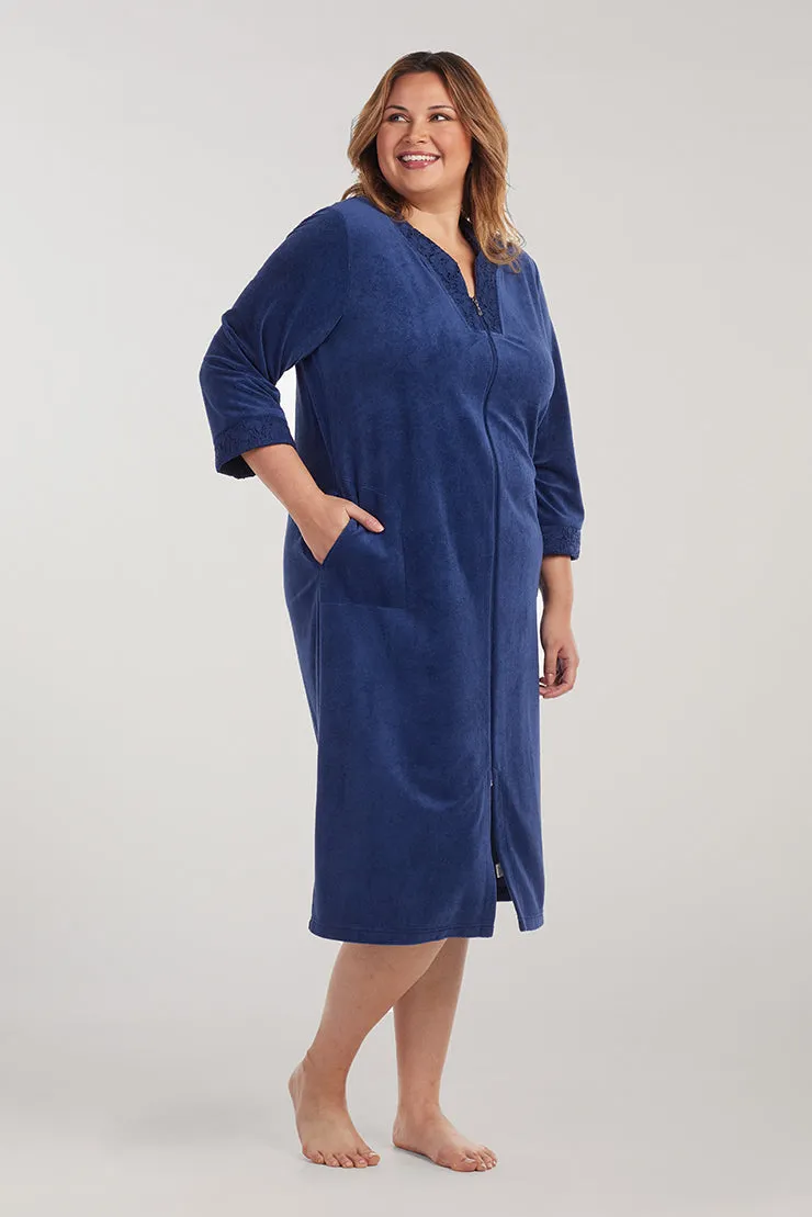 Micro Terry Long Robe | Clearance only