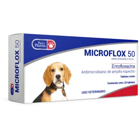 Microflox 50 - 20 Tabletas Pet's Pharma