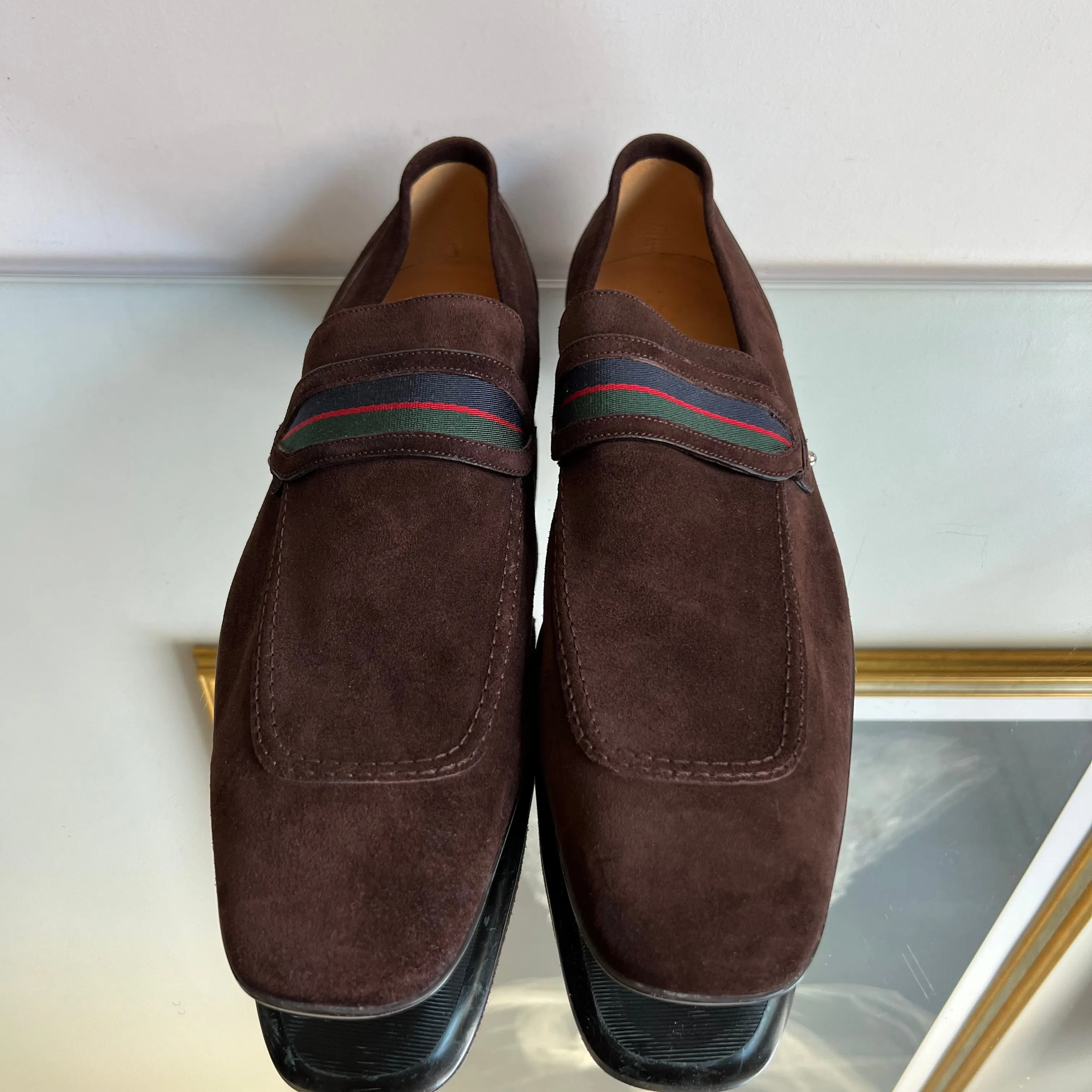 Mocassim Gucci Camurça Café