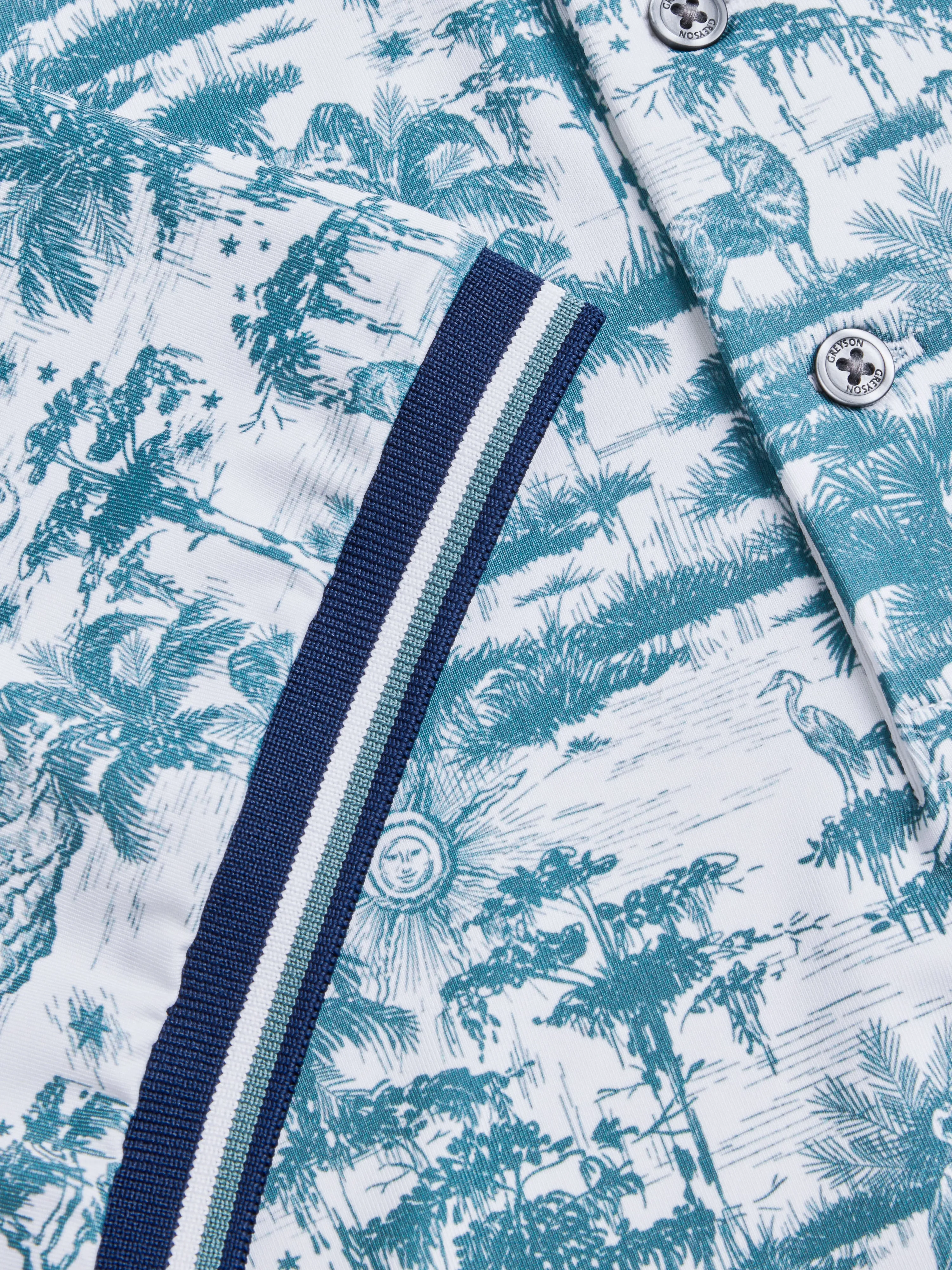 Mystic Marsh Toile Polo