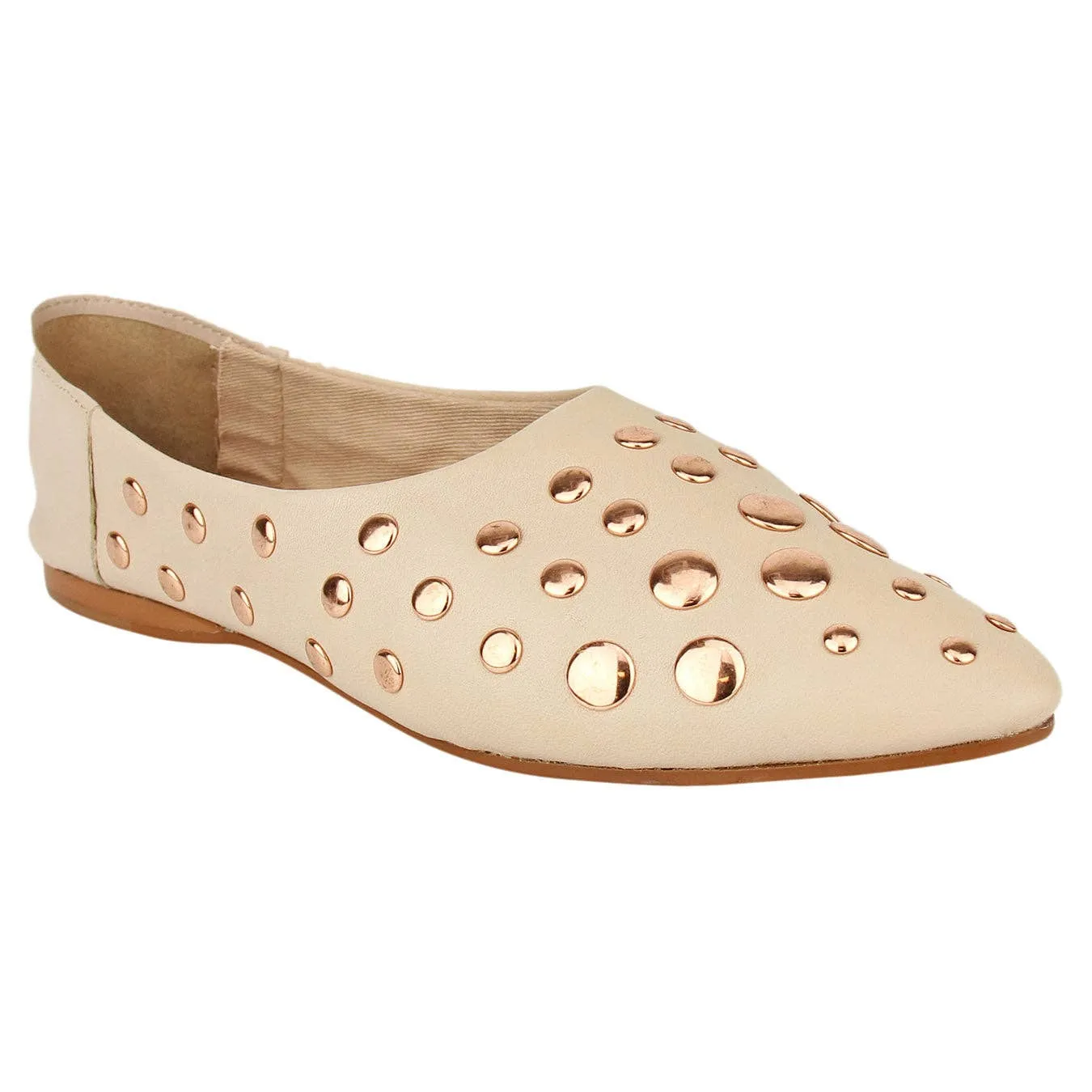 Naughty Monkey - Hariette - Soft Leather Flat in Color Blush 7.5