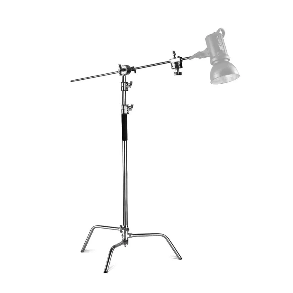 Neewer 20kg Load Silver C-Stand with Boom Arm (DEMO STOCK)