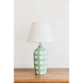 Noss & Co Lamp | Green Gingham