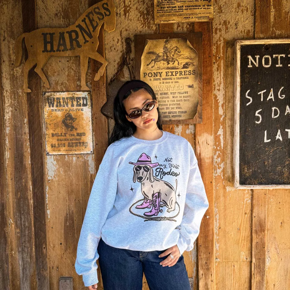 not my first rodeo unisex crew sweatshirt