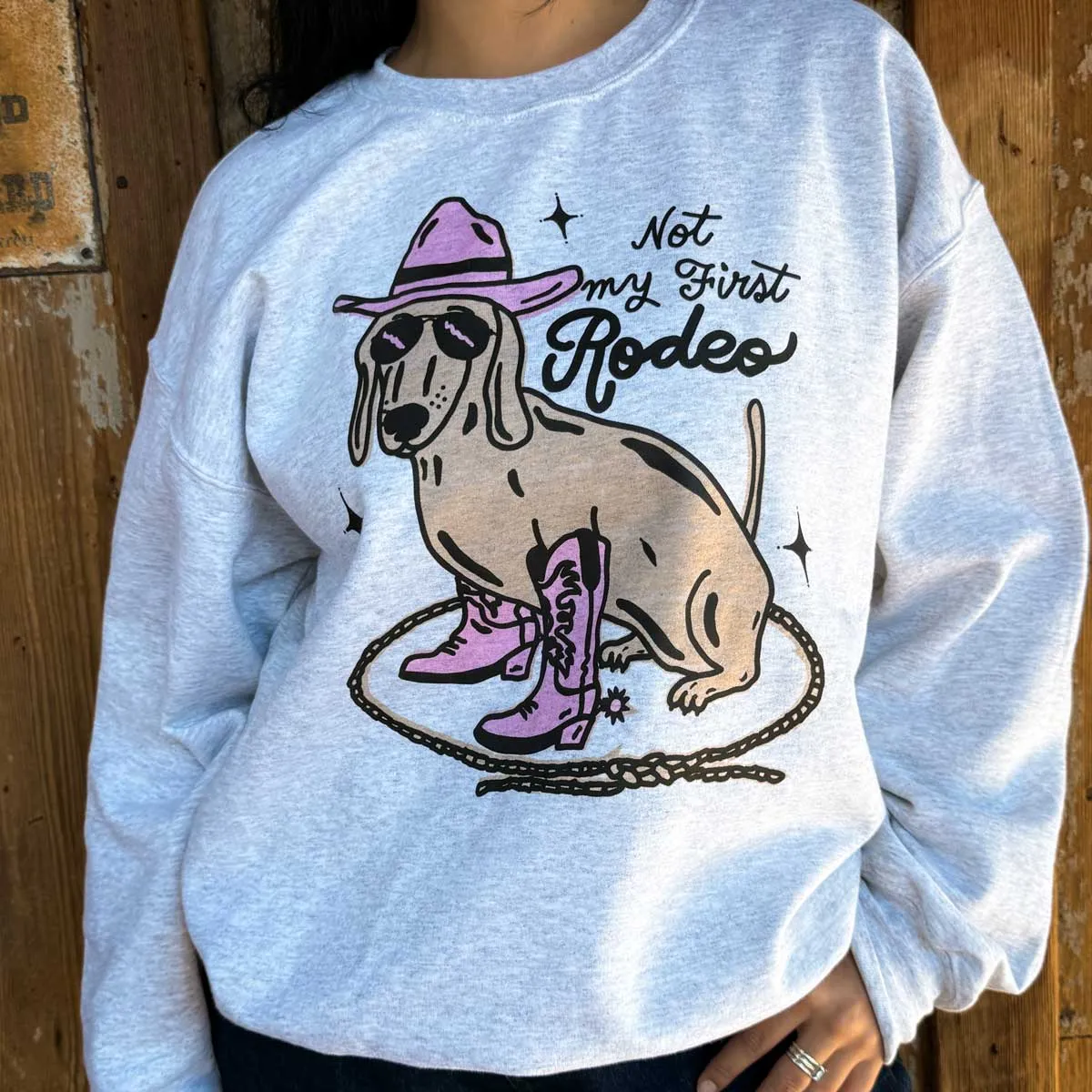 not my first rodeo unisex crew sweatshirt