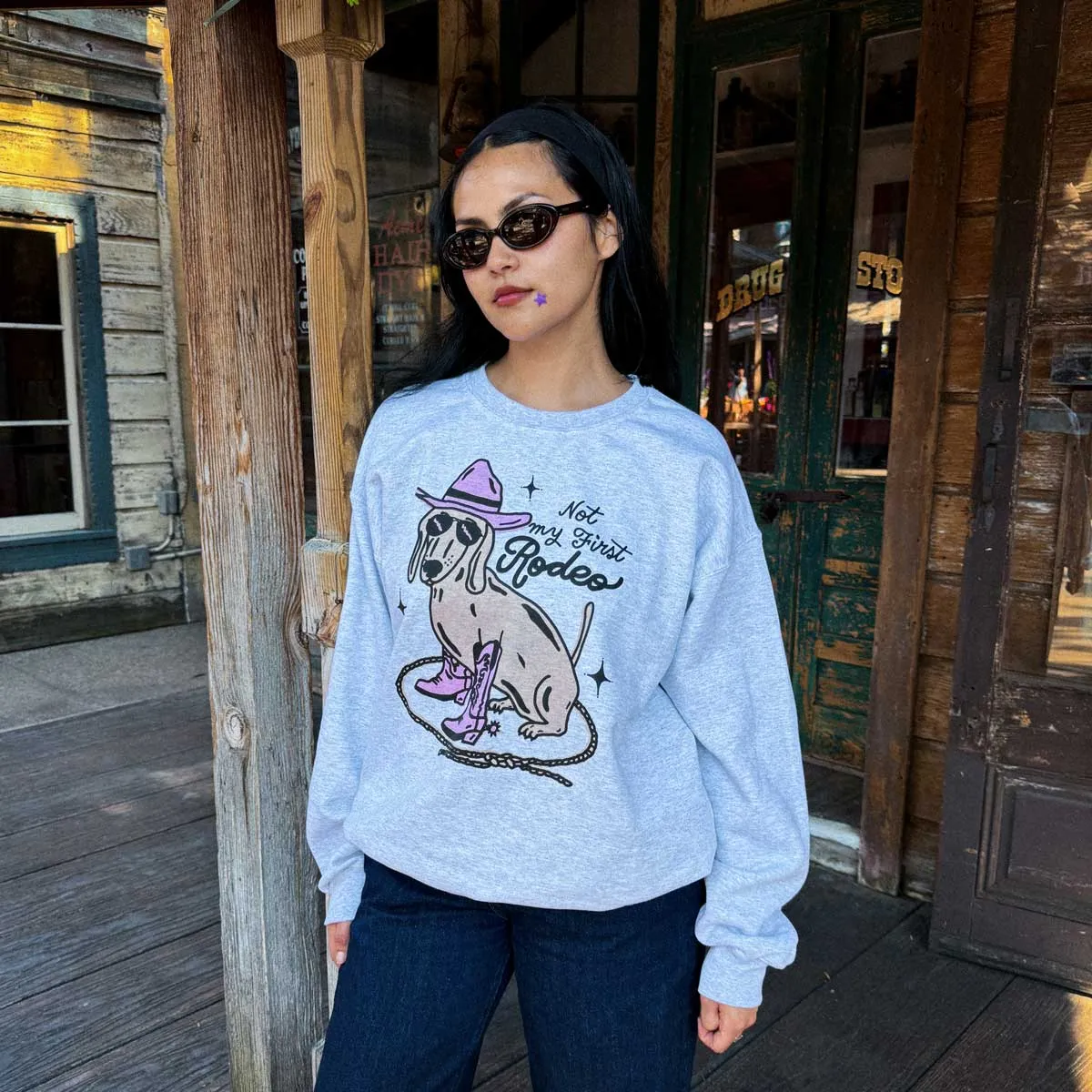 not my first rodeo unisex crew sweatshirt