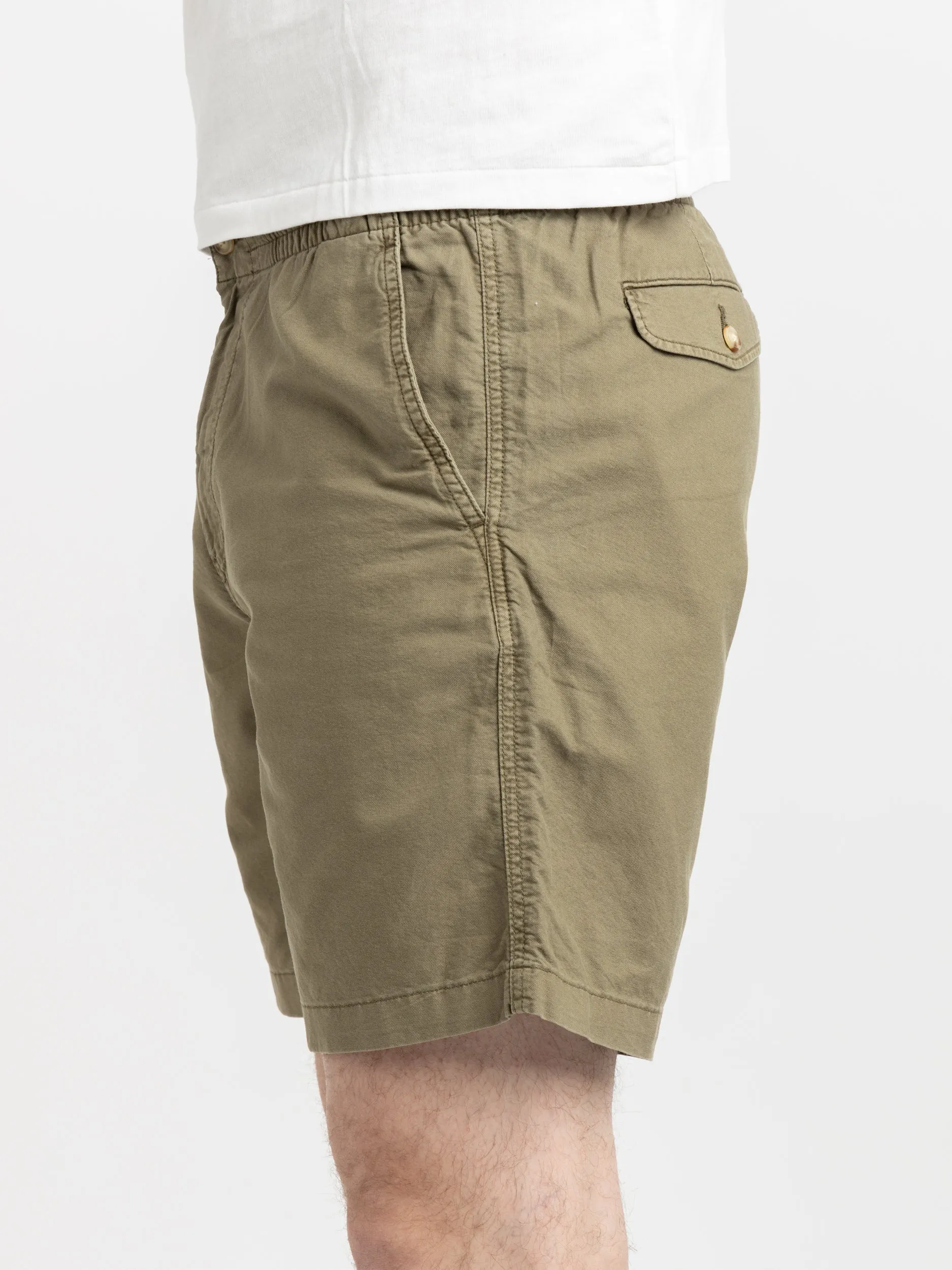 Olive 8-Inch Polo Prepster Oxford Short