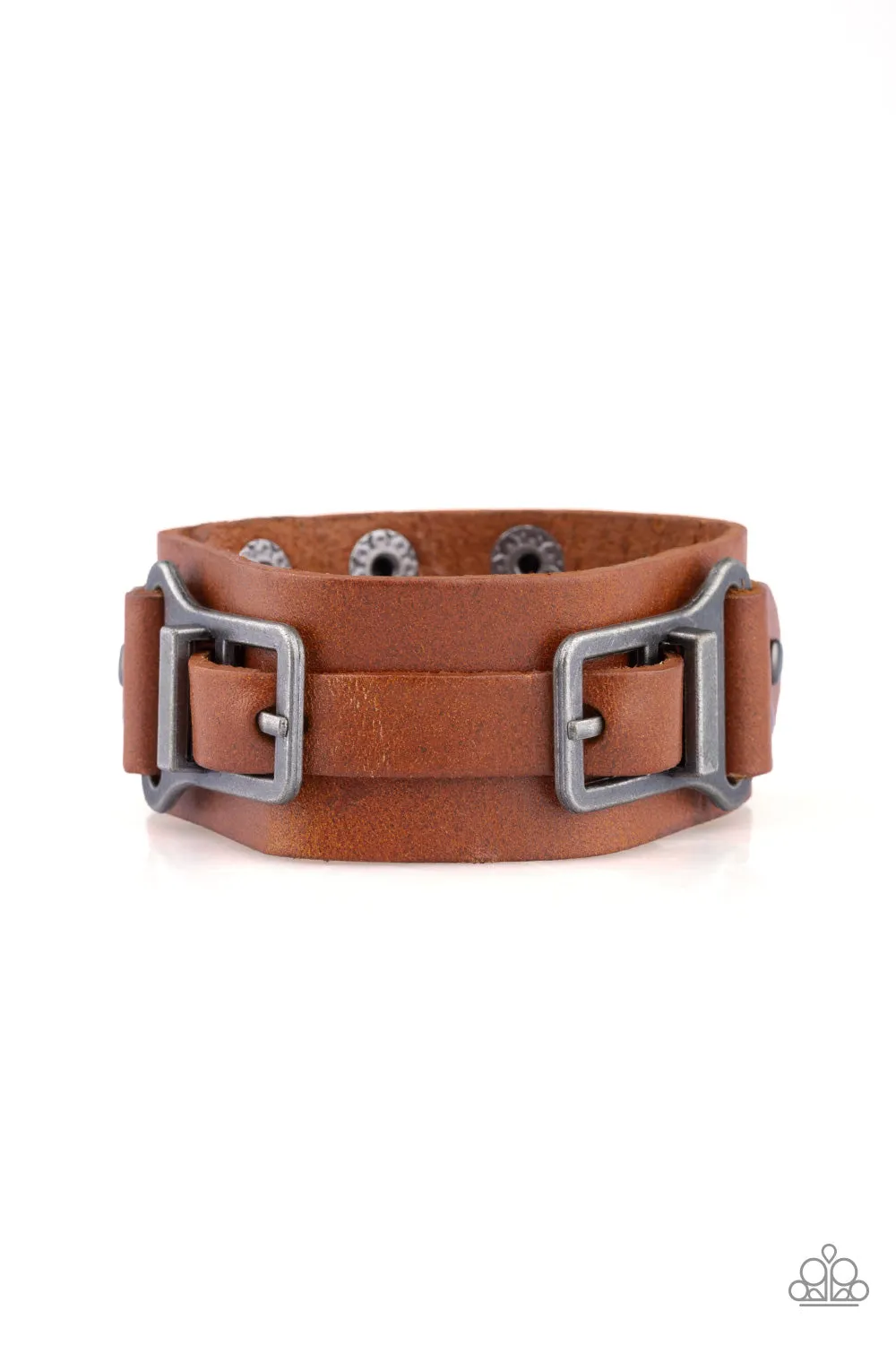 Paparazzi Accessories  - Scout It Out #B169 Case 2 - Brown Urban Bracelet