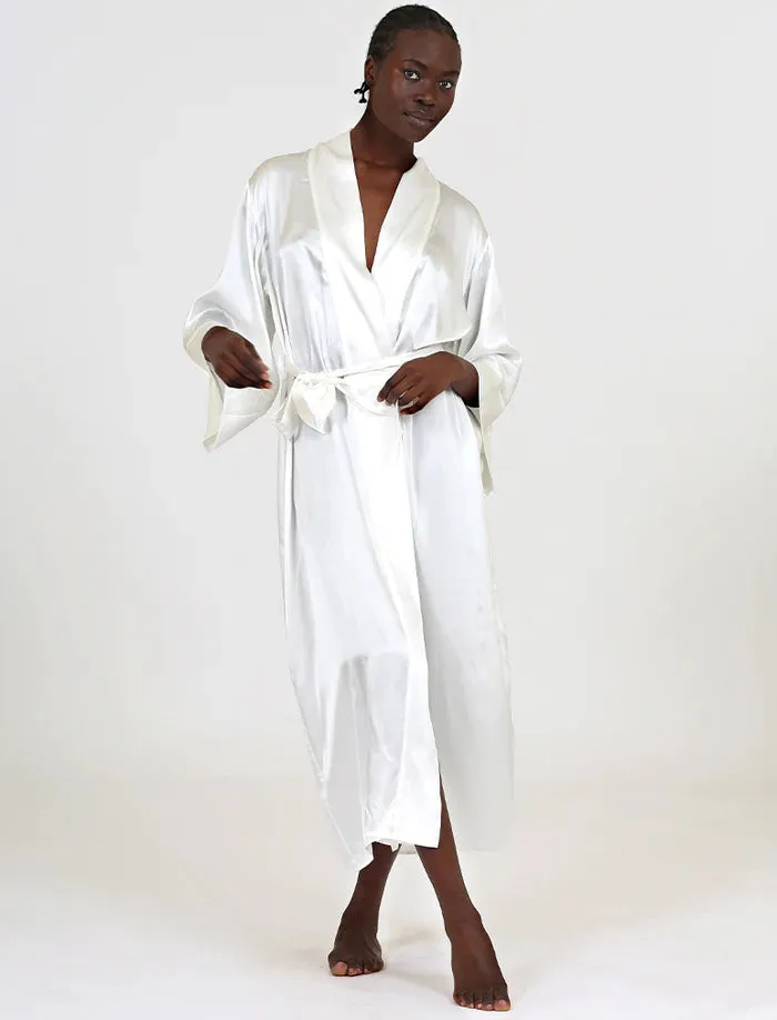 PAPINELLE~ Selena silk maxi robe